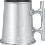 Pewter Danforth Cleat Tankard 3.5″ Dia x 5″ Tall, 22 oz.