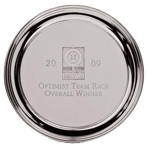 Silver Plate Round Tray 10″